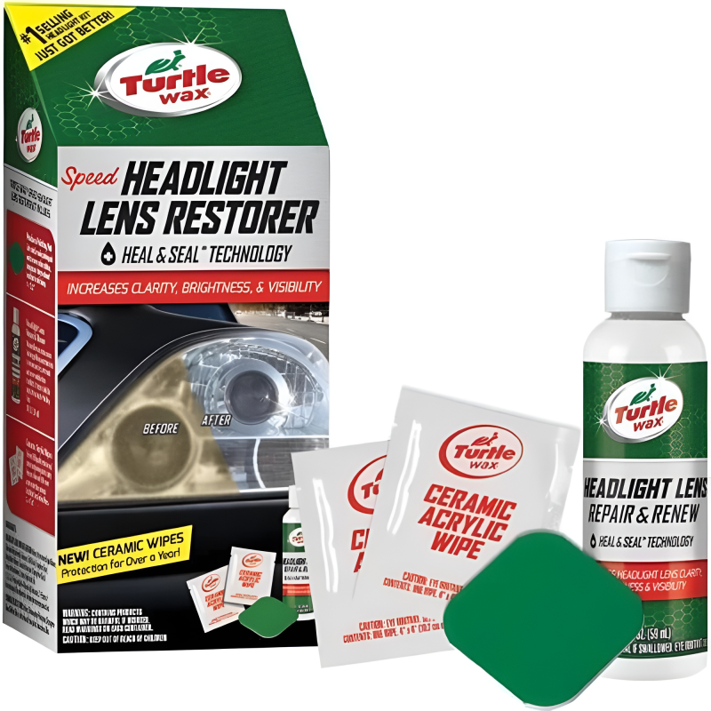 Turtle Wax Speed Headlight Lens Restorer Kit